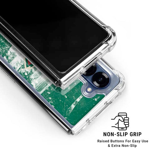 NHL Minnesota Wild Frozen Galaxy Z Fold7 Clear Case