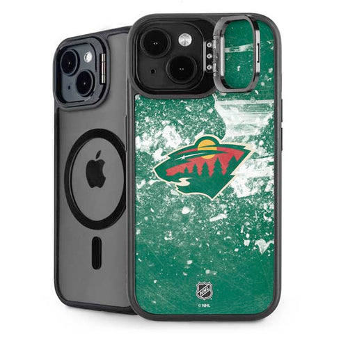NHL Minnesota Wild Frozen iPhone 14 Kickstand Case