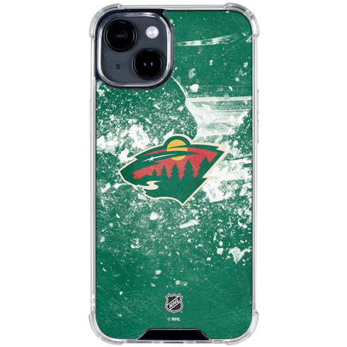 NHL Minnesota Wild Frozen iPhone 15 Clear Case
