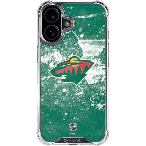 NHL Minnesota Wild Frozen iPhone 16 Clear Case