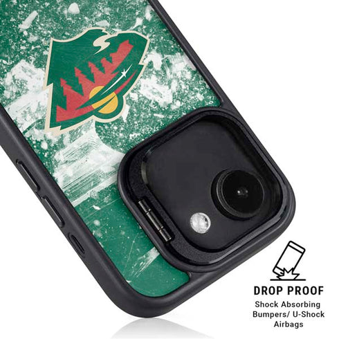 NHL Minnesota Wild Frozen iPhone 16e Kickstand Case