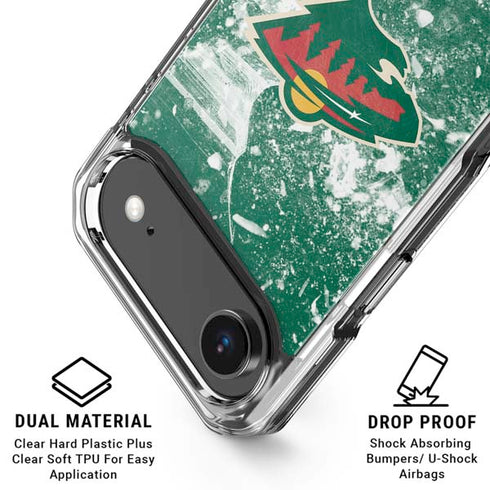 NHL Minnesota Wild Frozen iPhone 17 Air Clear Case