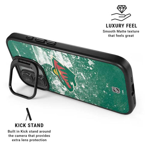 NHL Minnesota Wild Frozen iPhone 17 Kickstand Case