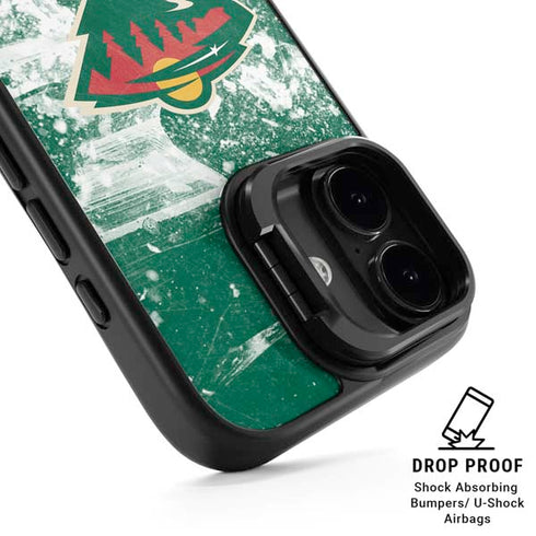 NHL Minnesota Wild Frozen iPhone 17 Kickstand Case