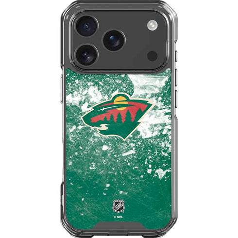 NHL Minnesota Wild Frozen iPhone 17 Pro Clear Case