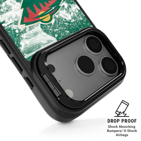 NHL Minnesota Wild Frozen iPhone 17 Pro Kickstand Case