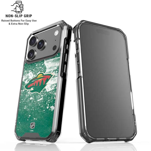 NHL Minnesota Wild Frozen iPhone 17 Pro Max Clear Case