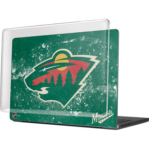NHL Minnesota Wild Frozen MacBook Pro 14in (2021-24) Case plus Skin