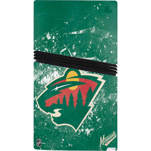 NHL Minnesota Wild Frozen PS5 Pro Console Skin
