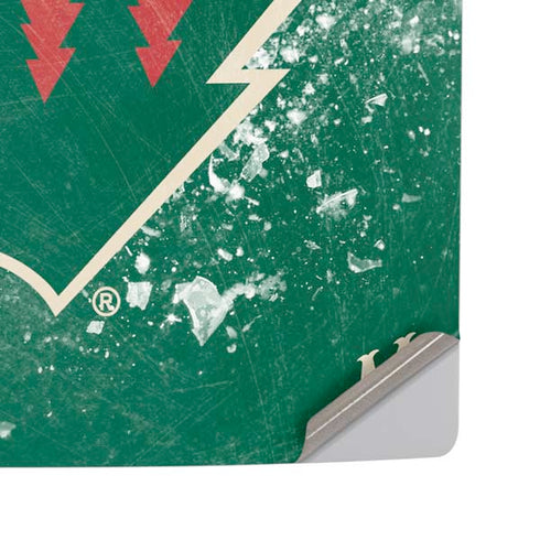 NHL Minnesota Wild Frozen PS5 Pro Disk Console Skin