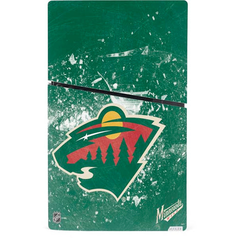 NHL Minnesota Wild Frozen PS5 Slim Digital Edition Console Skin
