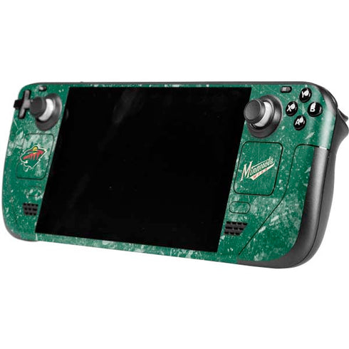 NHL Minnesota Wild Frozen Steam Deck Handheld Gaming Computer OLED Skin