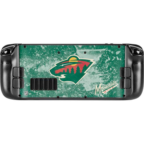 NHL Minnesota Wild Frozen Steam Deck Handheld Gaming Computer OLED Skin
