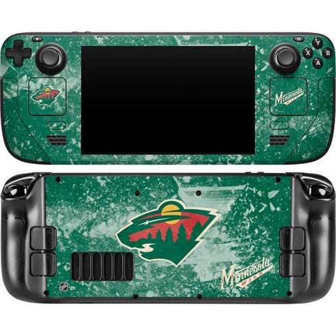 NHL Minnesota Wild Frozen Steam Deck Handheld Gaming Computer Skin