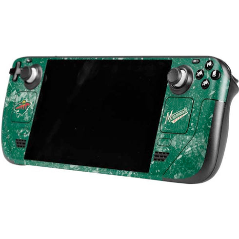 NHL Minnesota Wild Frozen Steam Deck Handheld Gaming Computer Skin