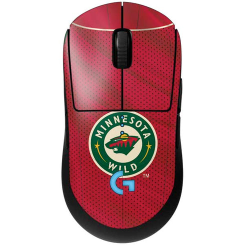 NHL Minnesota Wild Home Jersey G Pro Wireless Gaming Mouse Skin