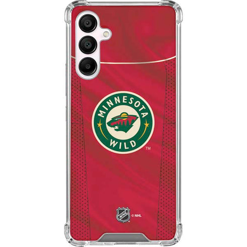 NHL Minnesota Wild Home Jersey Galaxy A16 5G Clear Case