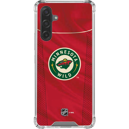 NHL Minnesota Wild Home Jersey Galaxy A17 Clear Case