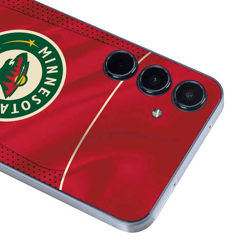 NHL Minnesota Wild Home Jersey Galaxy A35 5G Skin