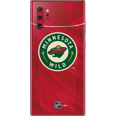 NHL Minnesota Wild Home Jersey Galaxy Note 10 Plus Skin