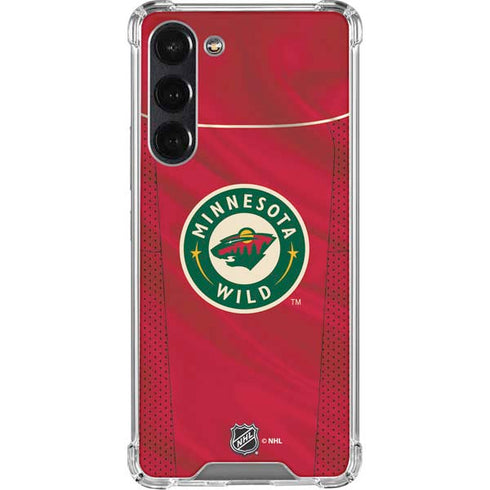 NHL Minnesota Wild Home Jersey Galaxy S24 FE Clear Case