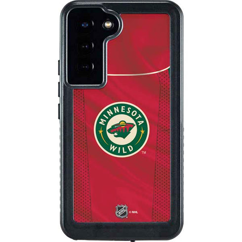 NHL Minnesota Wild Home Jersey Galaxy S24 Plus Waterproof Case
