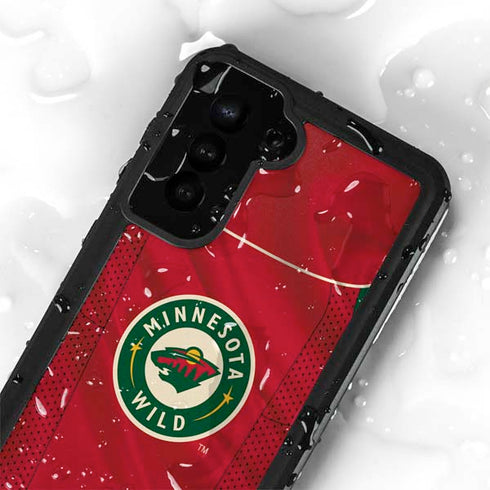 NHL Minnesota Wild Home Jersey Galaxy S24 Plus Waterproof Case