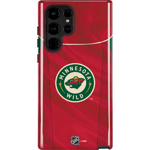 NHL Minnesota Wild Home Jersey Galaxy S25 Ultra Impact Case