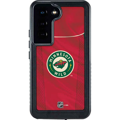 NHL Minnesota Wild Home Jersey Galaxy S24 Waterproof Case