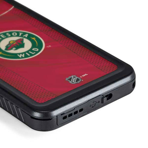 NHL Minnesota Wild Home Jersey Galaxy S24 Waterproof Case