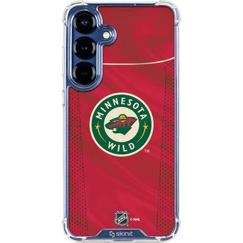 NHL Minnesota Wild Home Jersey Galaxy S25 Plus Clear Case