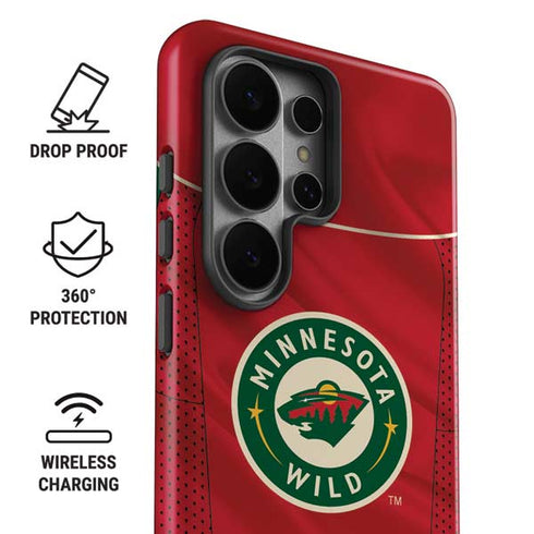 NHL Minnesota Wild Home Jersey Galaxy S26 Ultra Impact Case