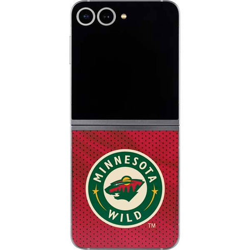 NHL Minnesota Wild Home Jersey Galaxy Z Flip6 Skin
