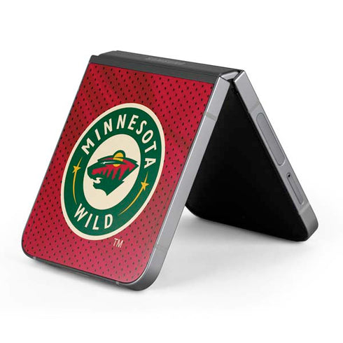 NHL Minnesota Wild Home Jersey Galaxy Z Flip6 Skin