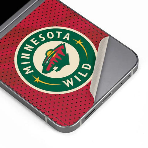 NHL Minnesota Wild Home Jersey Galaxy Z Flip6 Skin