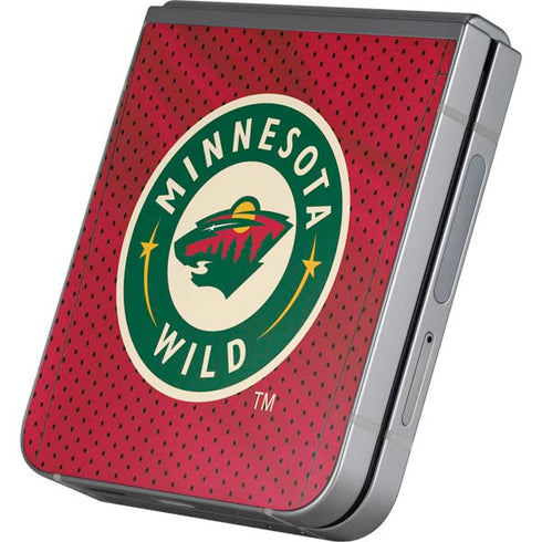 NHL Minnesota Wild Home Jersey Galaxy Z Flip6 Skin