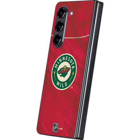NHL Minnesota Wild Home Jersey Galaxy Z Fold5 5G Skin