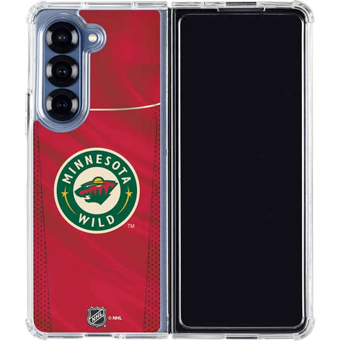 NHL Minnesota Wild Home Jersey Galaxy Z Fold6 Clear Case