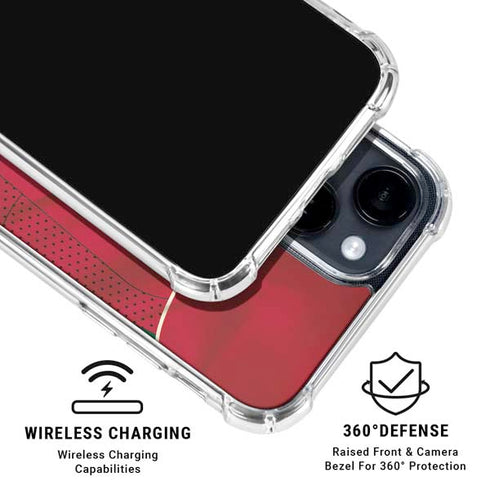 NHL Minnesota Wild Home Jersey iPhone 15 Clear Case