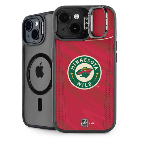 NHL Minnesota Wild Home Jersey iPhone 15 Kickstand Case