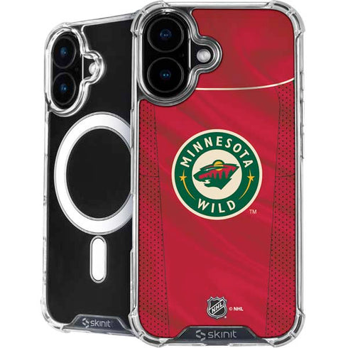 NHL Minnesota Wild Home Jersey iPhone 16 Plus MagSafe Case
