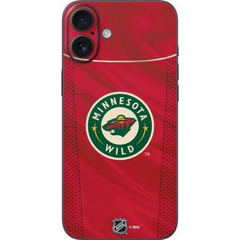 NHL Minnesota Wild Home Jersey iPhone 16 Plus Skin