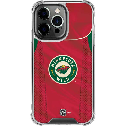 NHL Minnesota Wild Home Jersey iPhone 16 Pro Clear Case