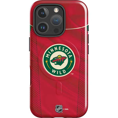 NHL Minnesota Wild Home Jersey iPhone 16 Pro Magsafe Impact Case