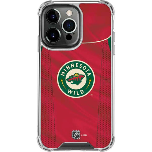 NHL Minnesota Wild Home Jersey iPhone 16 Pro Max Clear Case