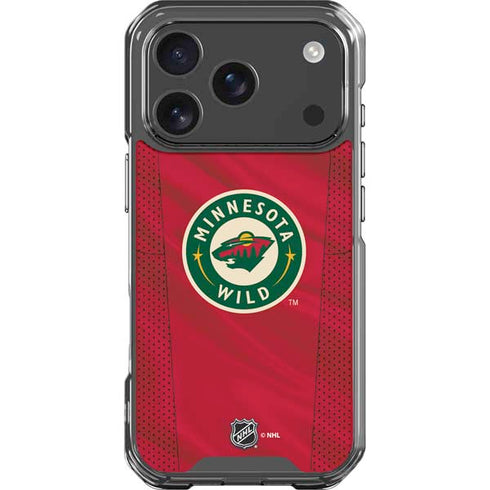 NHL Minnesota Wild Home Jersey iPhone 18 Pro Clear Case