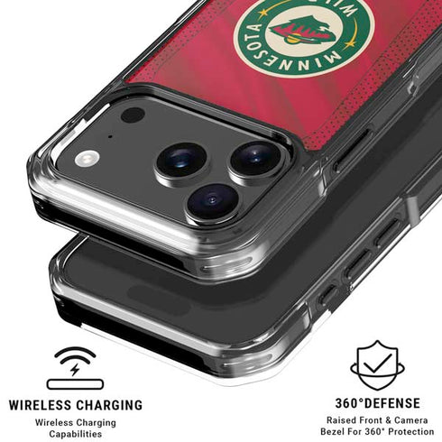 NHL Minnesota Wild Home Jersey iPhone 18 Pro Clear Case