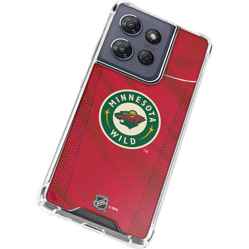 NHL Minnesota Wild Home Jersey Moto G Power 5G (2025) Clear Case