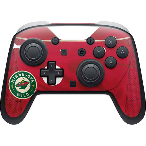 NHL Minnesota Wild Home Jersey Nintendo Switch 2 (2025) Pro Controller Skin