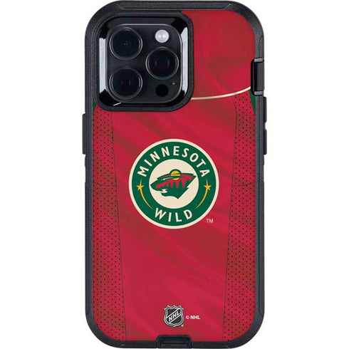NHL Minnesota Wild Home Jersey Otterbox Defender iPhone Skin